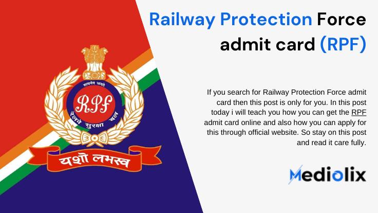 Railway Protection Force admit card